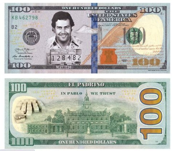 10 Pablo Escobar Money Dollar Cocaine Bullet Bills Narcos Colombia