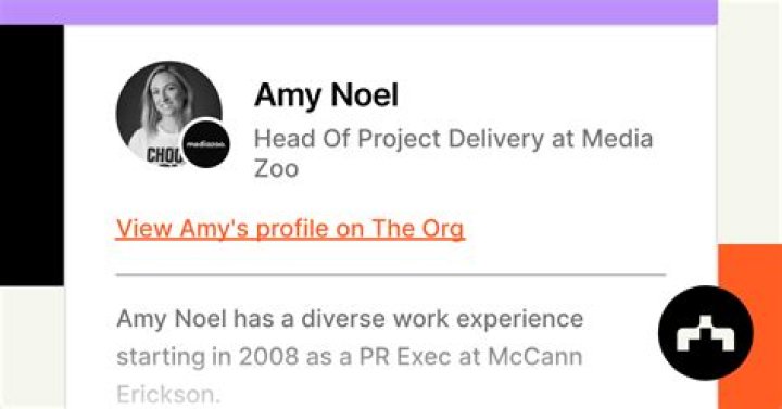 Amy Noel Head of Project Delivery Media Zoo LinkedIn