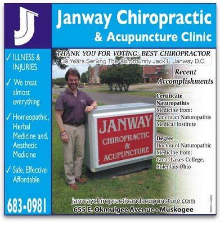 Anne A gave Janway Chiropractic and Acupuncture Clinic a 5 star review