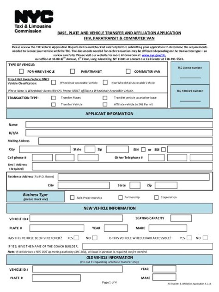 Apply For Tlc License Plate Electric Vehicle Details Orly Orelie