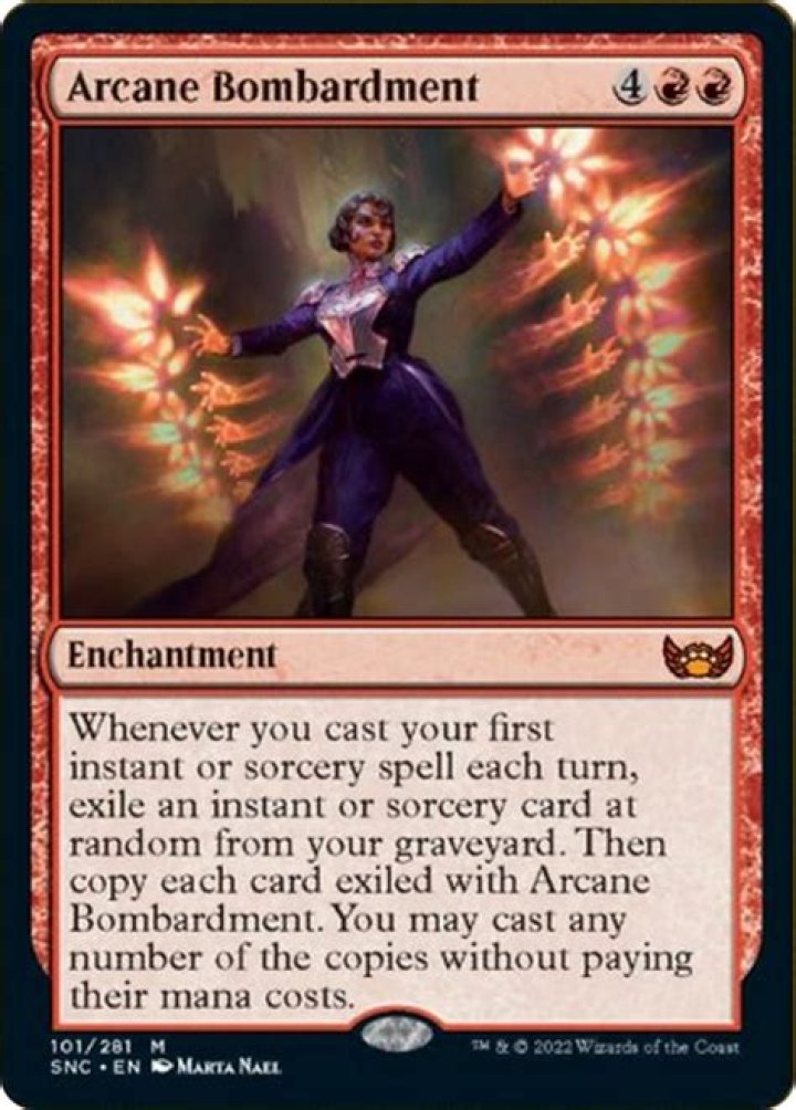Arcane Bombardment &middot; Streets of New Capenna (SNC) 101 &middot; Scryfall Magic