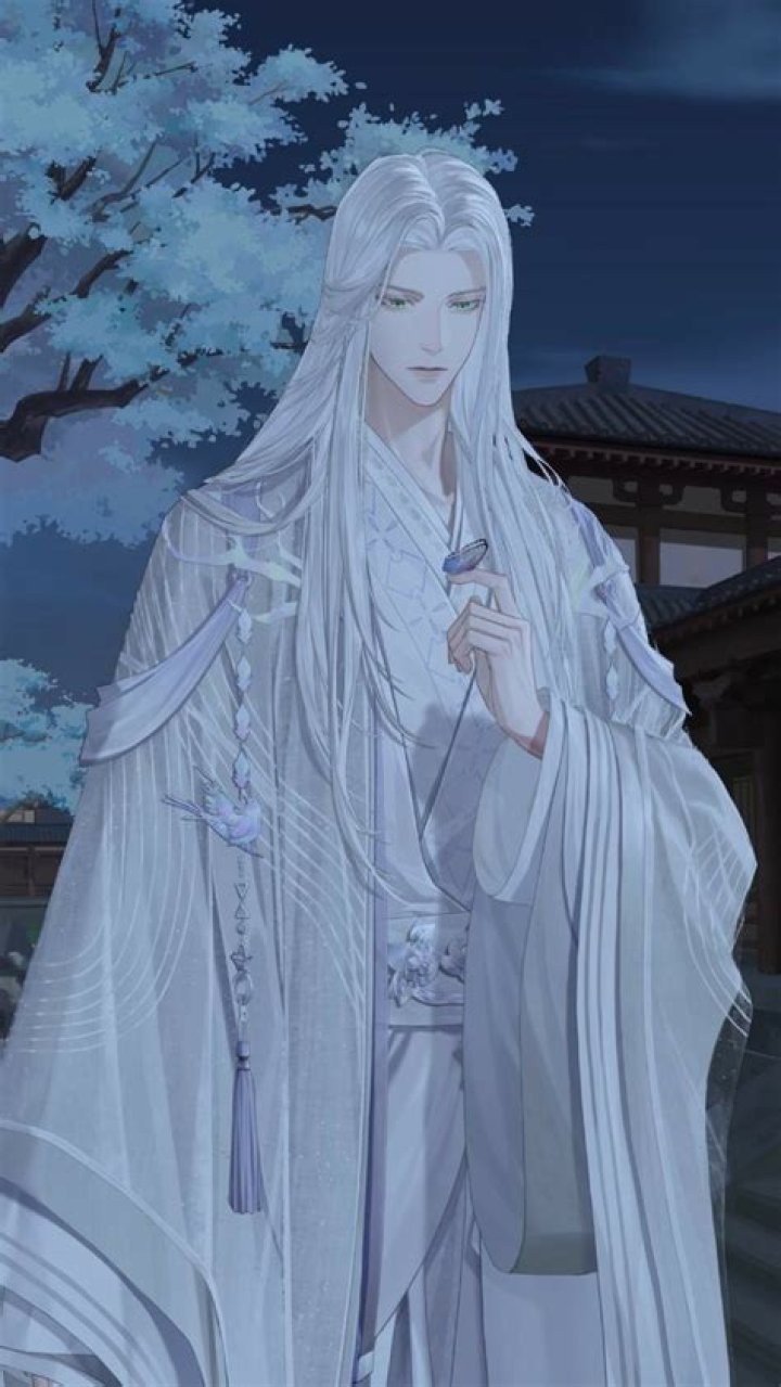 Beautiful Fantasy Art, White Hair Anime Guy, Love Pink Wallpaper