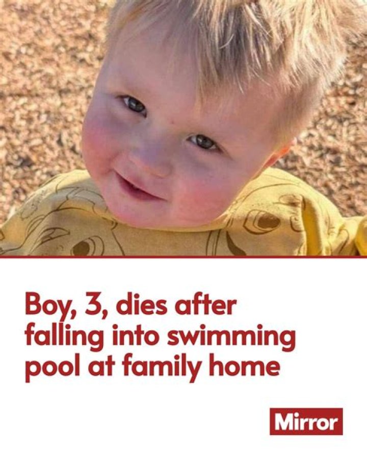 Boy, 3, dies after falling into underground water storage tank without anyone noticing Mirror