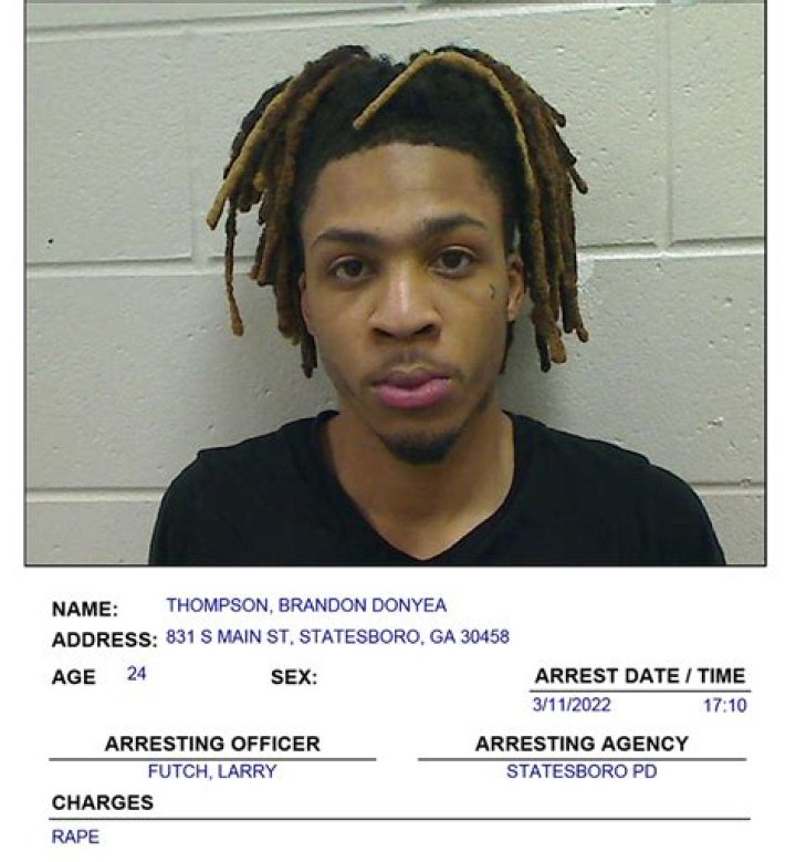Brandon Thompson arrest report