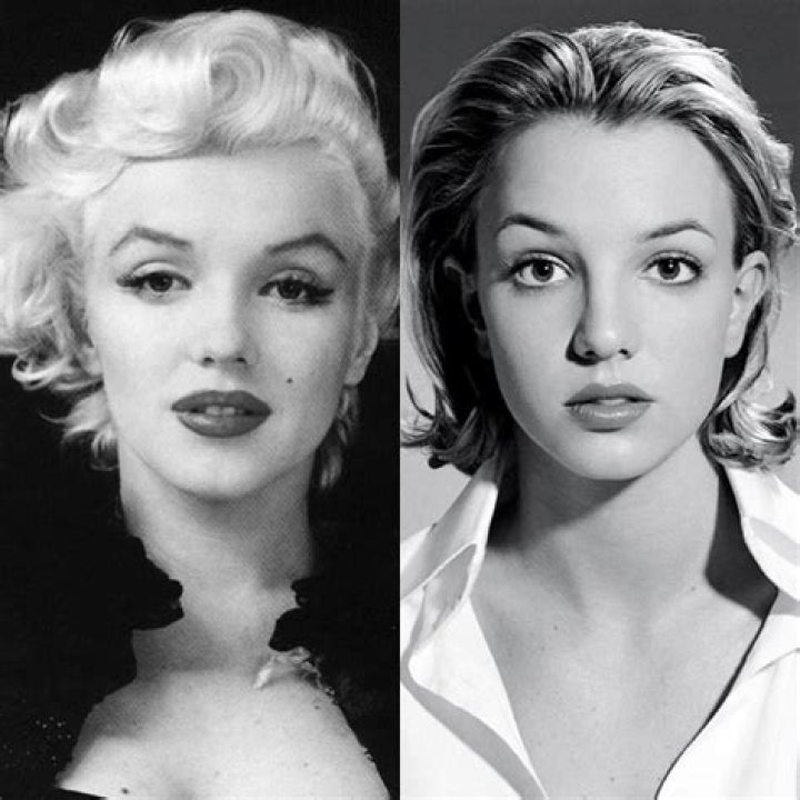 Britney Spears Marilyn Monroe Side By Side