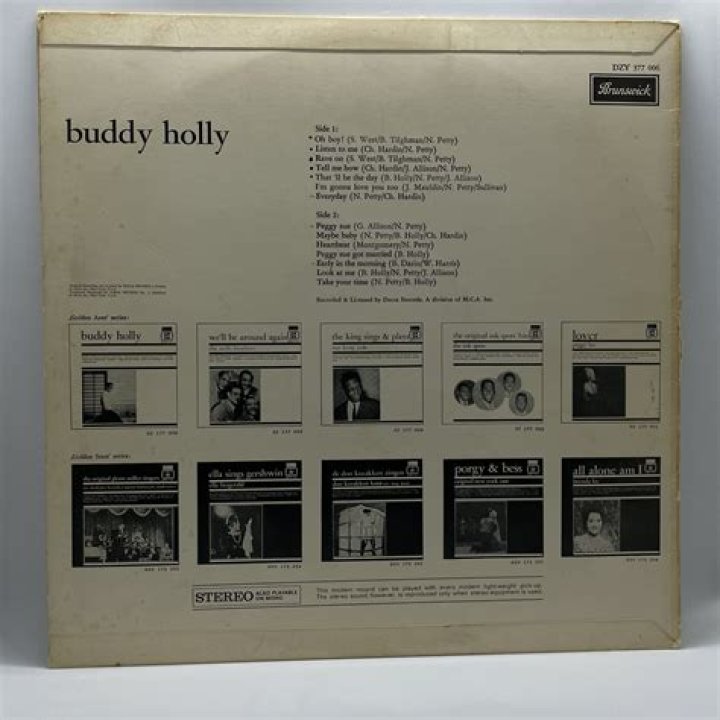 Buddy Holly Buddy holly, Buddy, Popular music artists