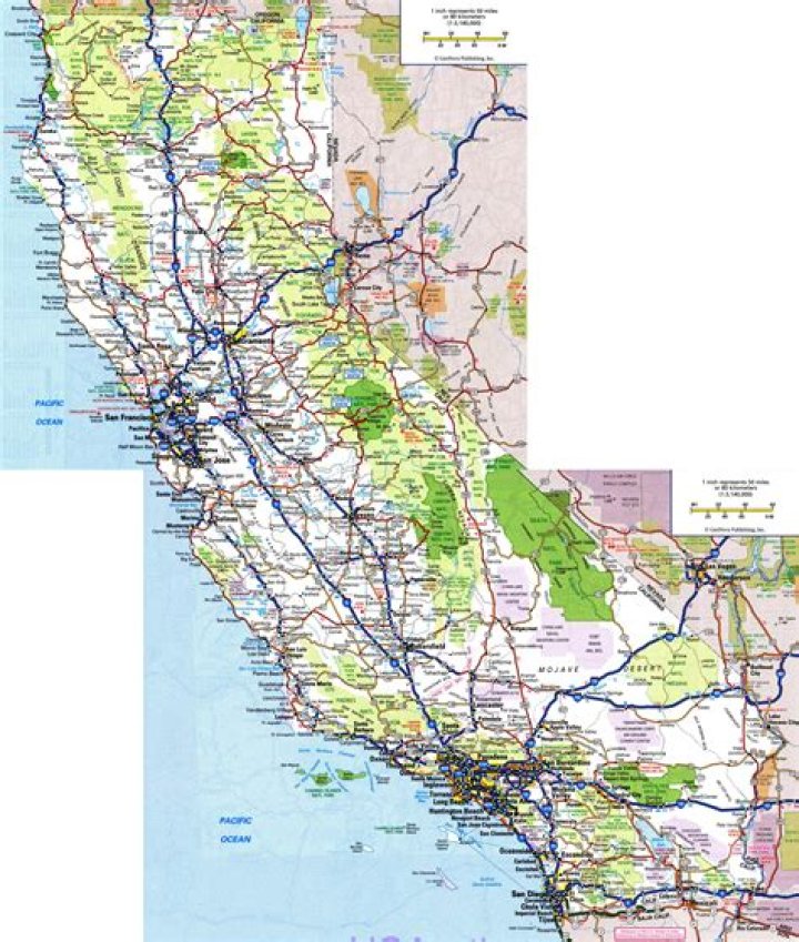 California Map With All Cities