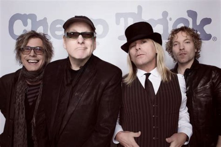 CHEAP TRICK's Rick Nielsen showcased his "Coronado" Guitar, painted by