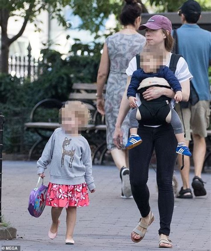 Chelsea Clinton heads out with Marc, Charlotte, and Aidan