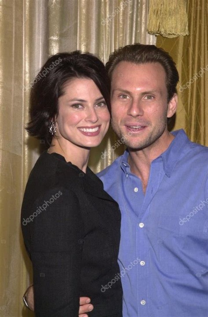 Christian Slater and wife Ryan Haddon Stock Editorial Photo &copy; s
