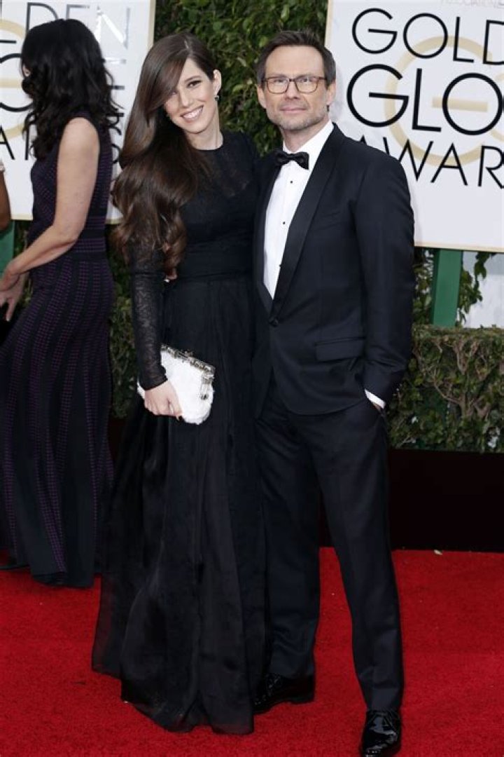 Christian Slater et sa femme Brittany Lopez 74e c&eacute;r&eacute;monie annuelle