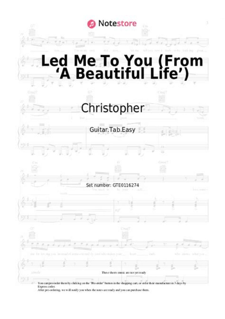 Christopher Led Me To You (From the Netflix Film &lsquo;A Beautiful Life