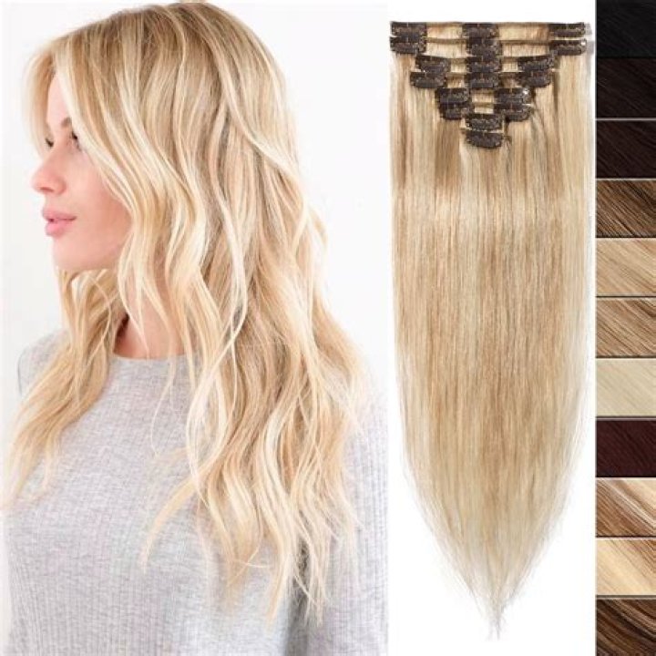 Clip In Human Hair Extensions Thicken Double hairextensionstop Blonde