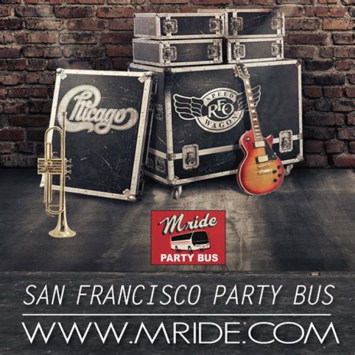 Concord Pavilion Shuttle Bus Chicago & REO Speedwagon at Jaxson San