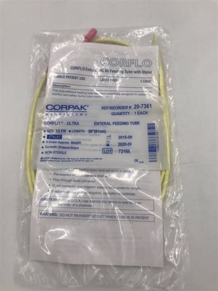 Corpak CORFLO Ultra Lite Feeding Tubes With AntiClog Feeding Port