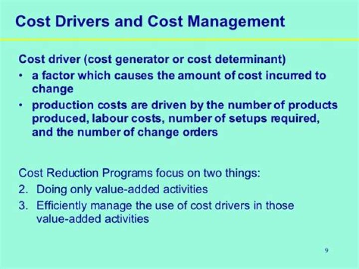 Cost Drivers Examples In Service Industry lasoparevolution