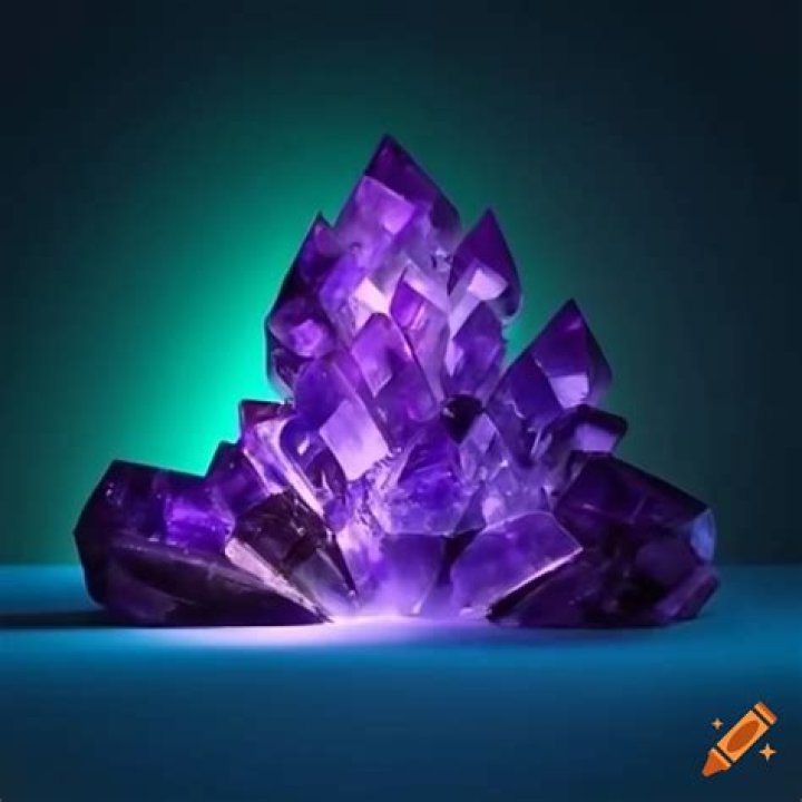 Crystal plant sculpture
