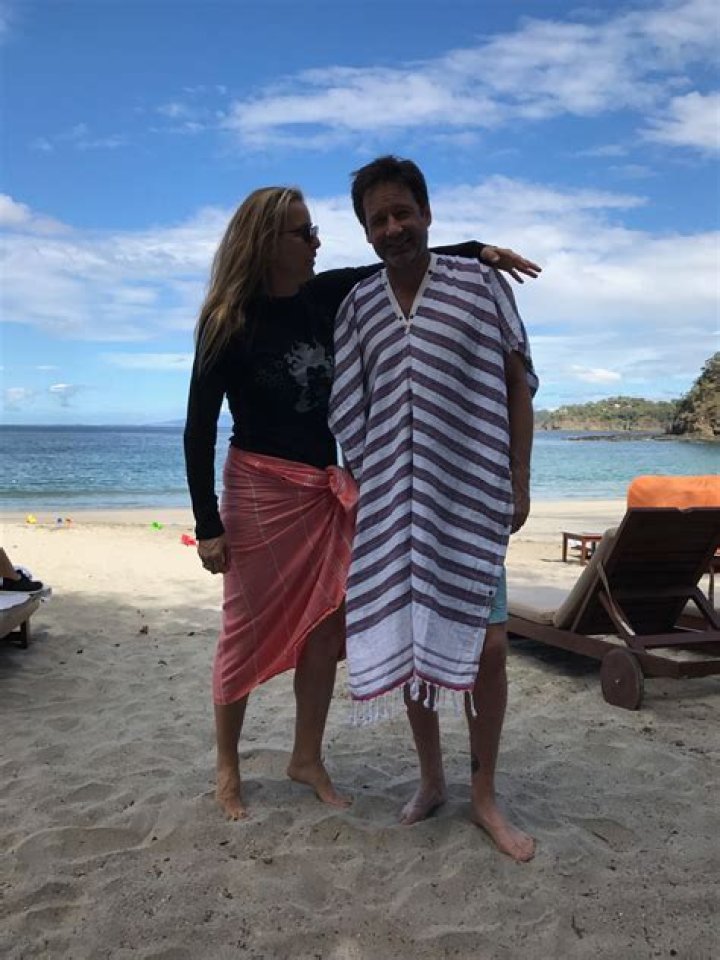 David duchovny tea leoni actors married los hires stock photography