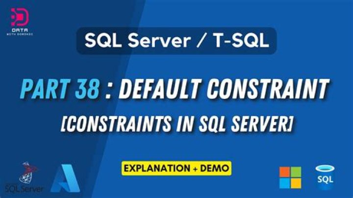 Default Value For A Column In Sql Example 