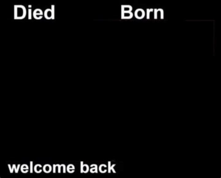 Died / Born / Back (blank meme template) Died / Born