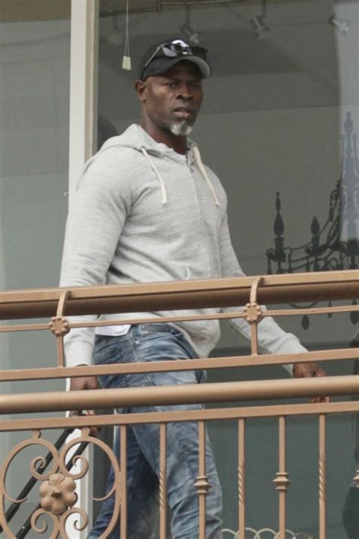 Djimon Hounsou takes his son Kenzo to tutoring Sandra Rose