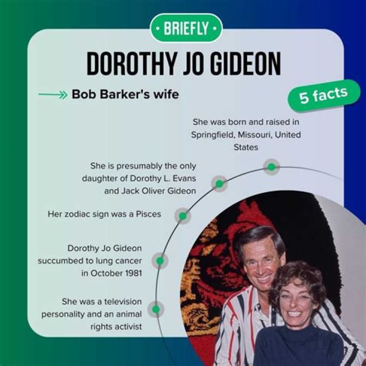 Dorothy Jo Gideon biography Everything to know about Bob Barker's wife Briefly.co.za