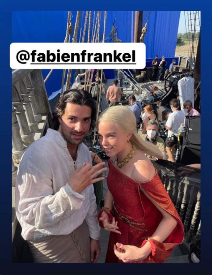 Fabien Frankel with Milly Alcock