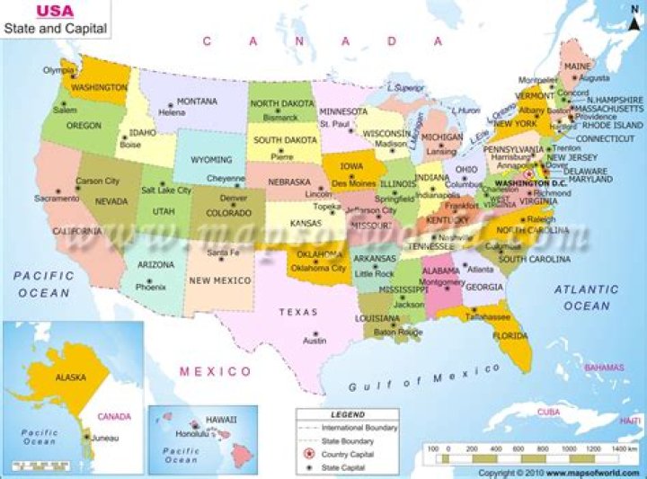 FileUS map states and capitals.png Wikimedia Commons