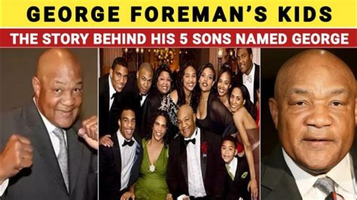 Foreman Kids What He's Shared About Fatherhood, Sons' Names
