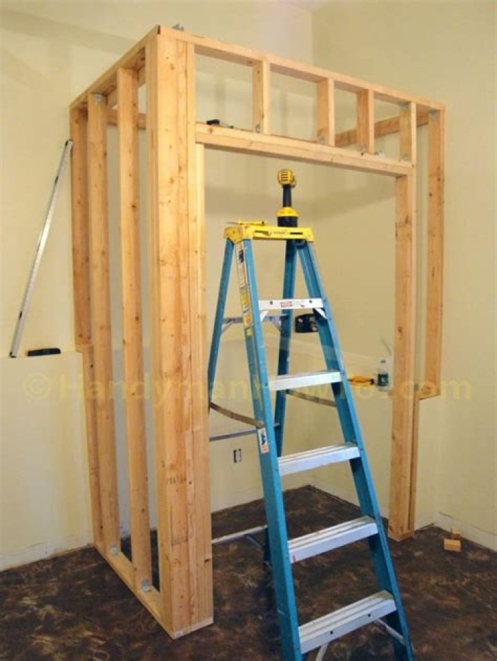 Framing a Basement Bedroom Closet with 2x4's Building a basement