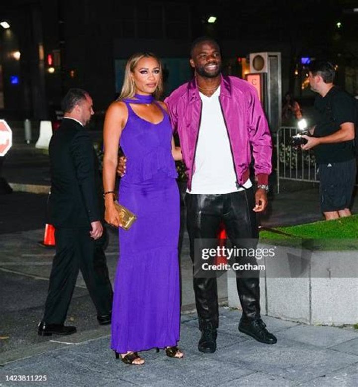 Frances Tiafoe and Ayan Bloomfield arrive at Tom Ford fashion show on... News Photo Getty Images