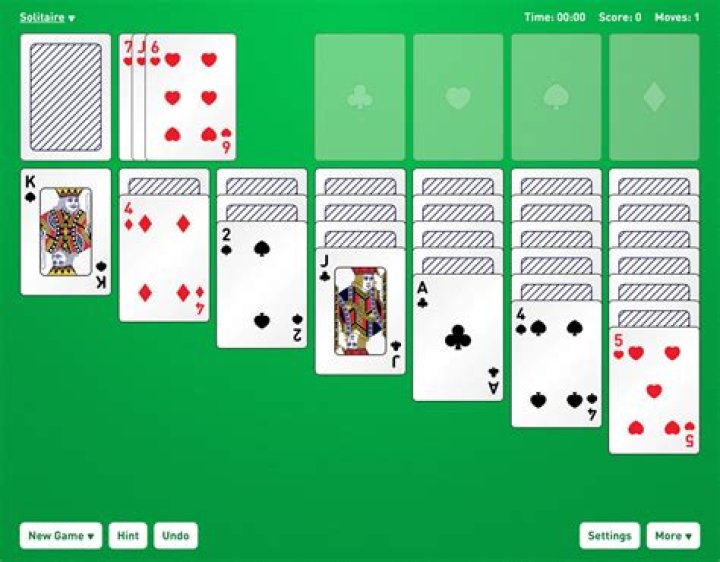 Freecell green felt solitaire graphicgross