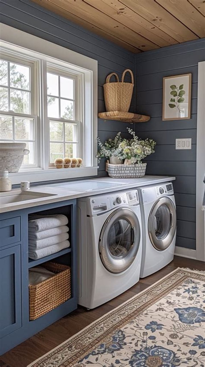 From Mandara with Love Laundry transformed to Powder Room/Bathroom/Laundry
