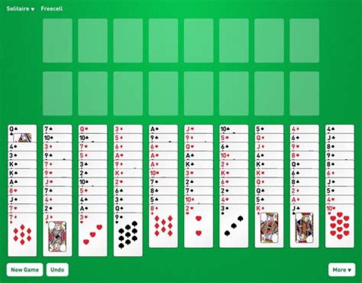Green felt freecell solitaire mashety