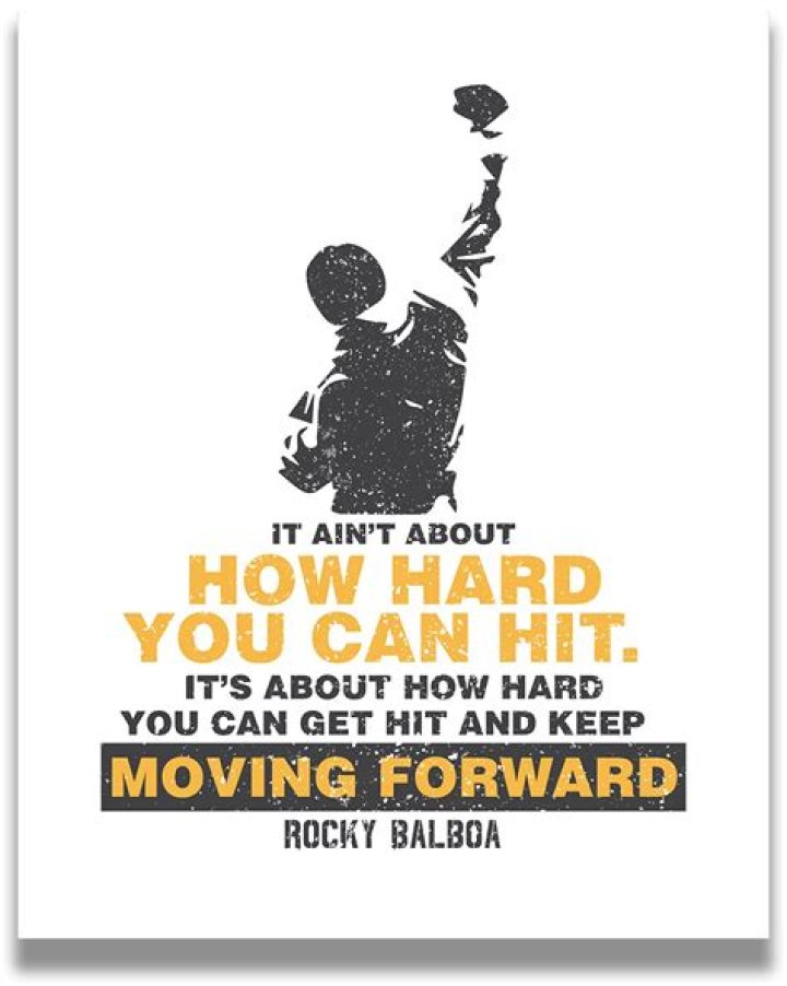 How Hard You Can Hit Rocky Boxing Quote Wall Sticker
