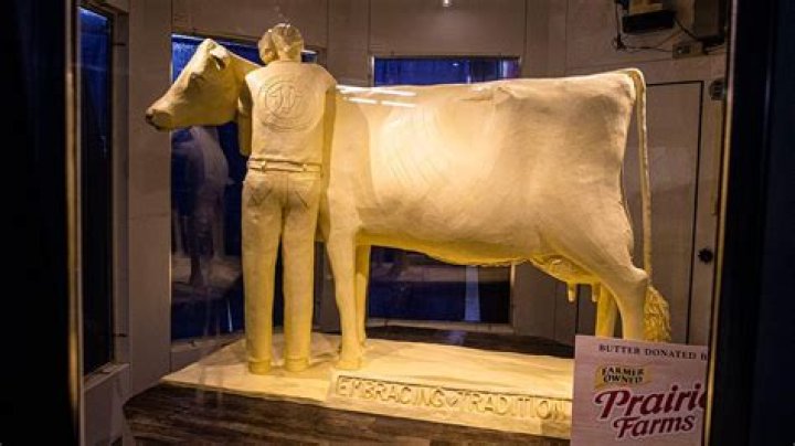 Illinois State Fair butter cow has companion inspired by reallife