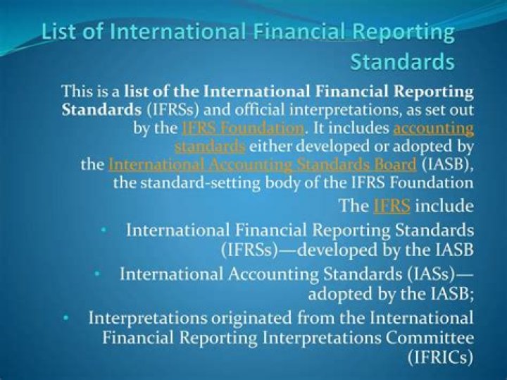 International Financial Reporting Standards PowerPoint Template PPT