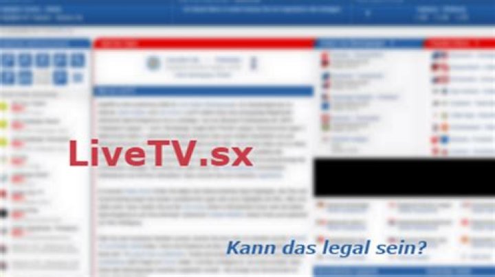 Ist livetv.sx legal oder illegal?