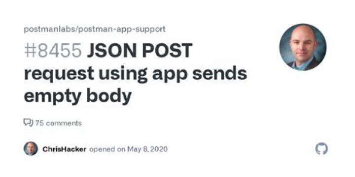 JSON POST request using app sends empty body &middot; Issue 8455
