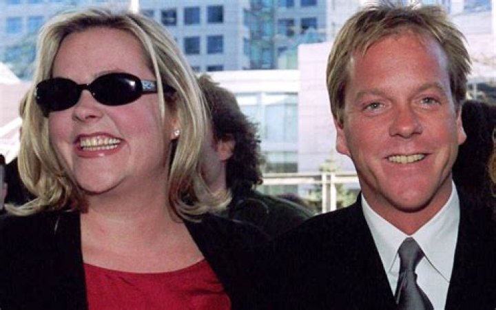 Kiefer Sutherland and his twin sister, Rachel r/pics