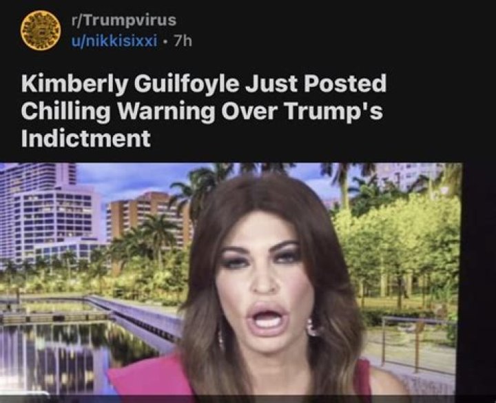 Kimberly Guilfoyle Just Posted Chilling Warning Over Trump's Indictment