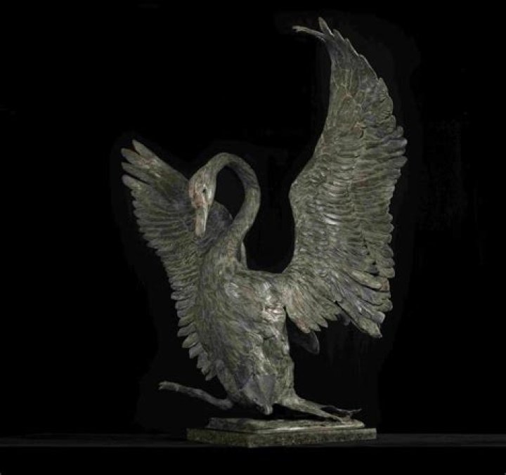 Landing Swan Sculpture by Eleanor Boorman Saatchi Art