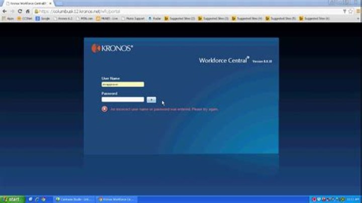 Log into KRONOS YouTube