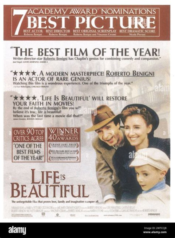 &lrm;Life Is Beautiful (1997) directed by Roberto Benigni &bull; Reviews, film