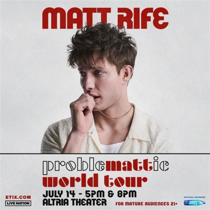 Matt Rife Problematic World Tour SVG Cutting Digital File