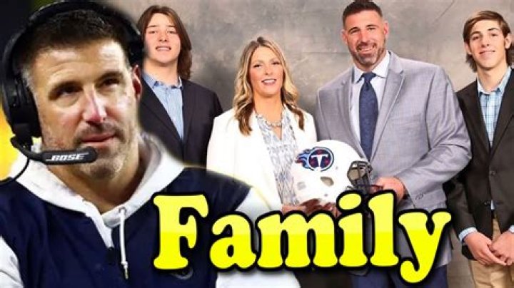 Mike Vrabel Family With Son and Wife Jen Vrabel 2020 Celebrity