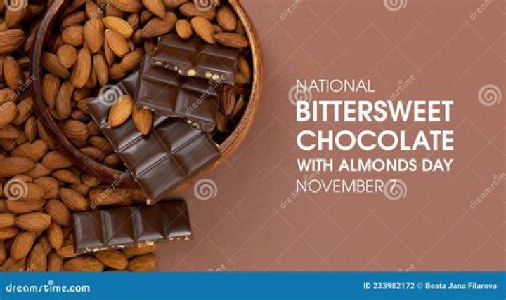 National Bittersweet Chocolate with Almonds Day November 7, 2024