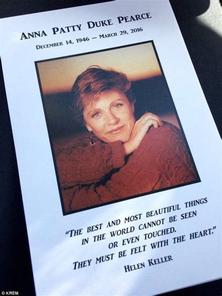 Patty Duke who died of sepsis last month is remembered in Idaho public