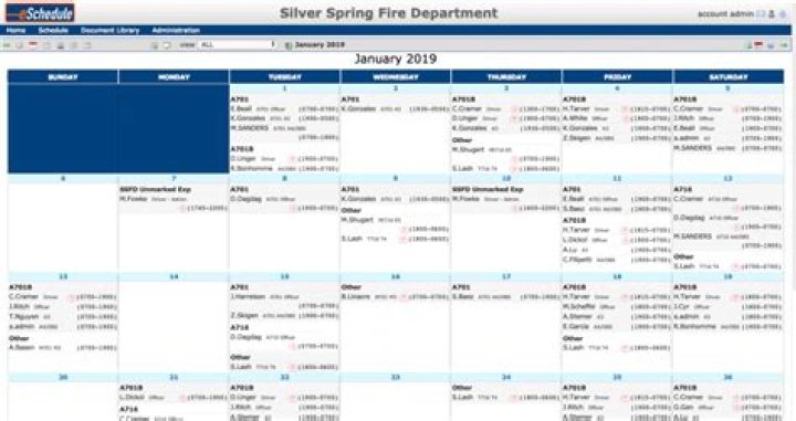 Police Scheduling Templates