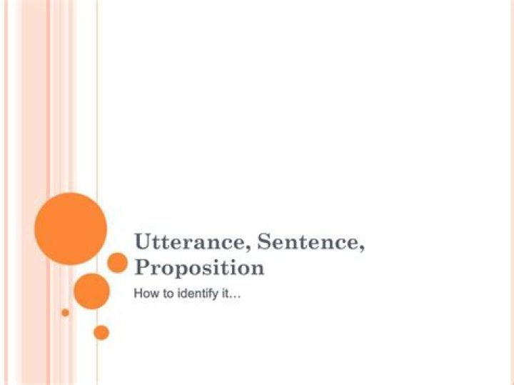 PPT Utterance, Sentence, Proposition PowerPoint Presentation, free
